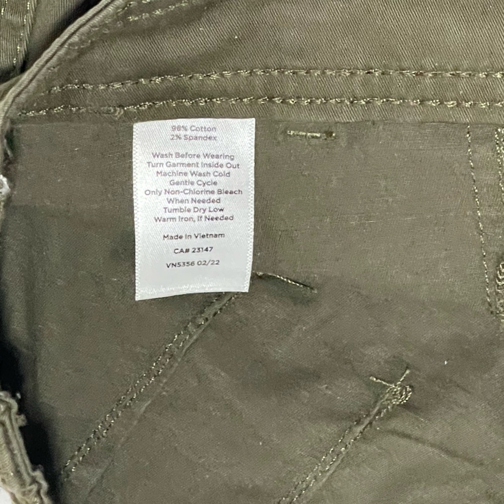 Talbots Olive Cargo Pants - Picture 4 of 9